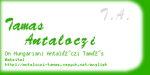 tamas antaloczi business card